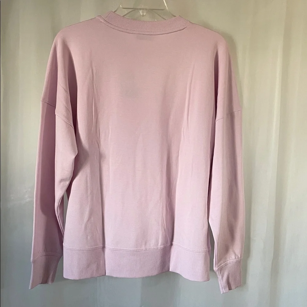 NWT Dicks Sporting Goods Light Pink Crew Neck Sweatshirt Size Small - Picture 2 of 4
